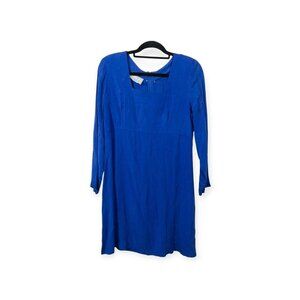 Vintage Rabbit JR Blue Dress With Square Neckline 90's Fashion